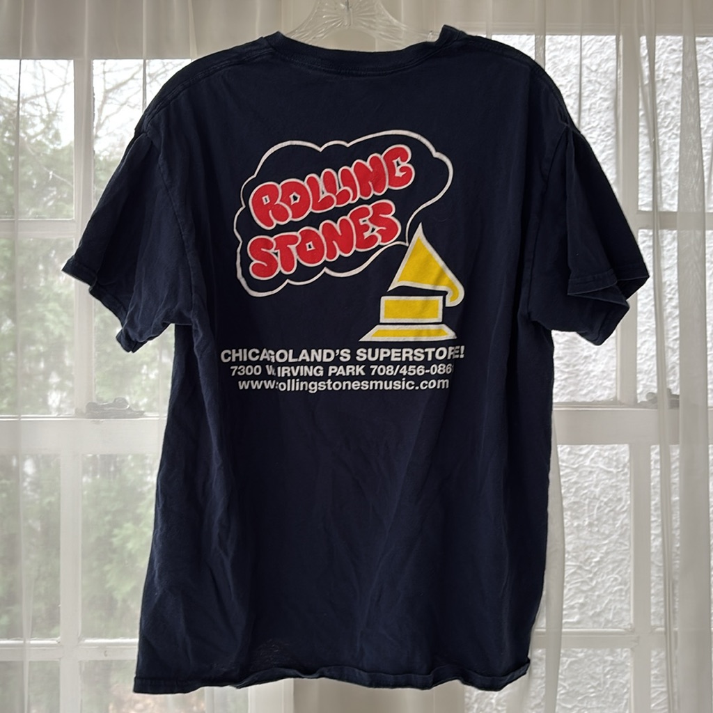 Rolling Stones Chicago Record Store Tshirt Size Large
